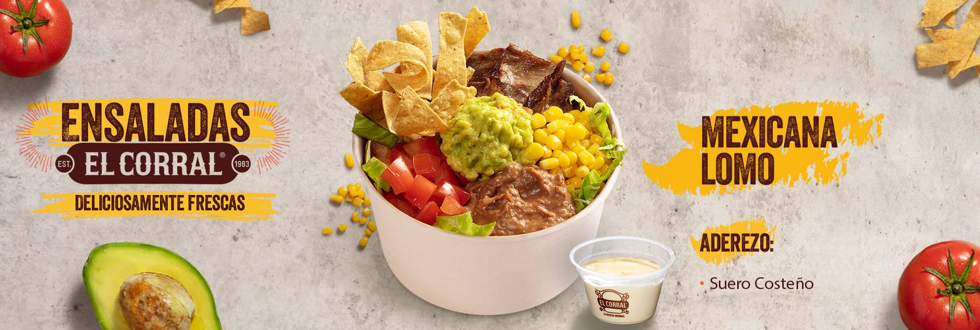Ensalada mexicana lomo